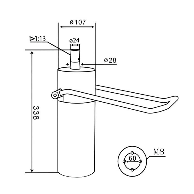 Bomba hidráulica de cadeira de salão (DA-10-02)
