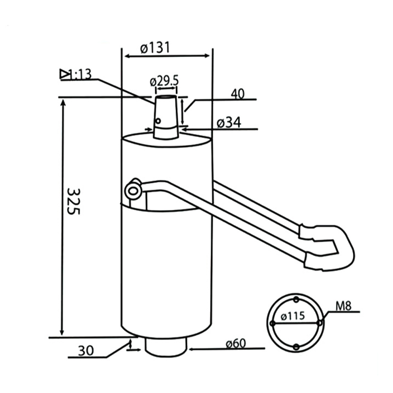 Bomba hidráulica de cadeira de salão (DA-11)