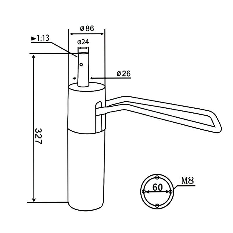 Bomba hidráulica de cadeira de salão (DA-20-02)