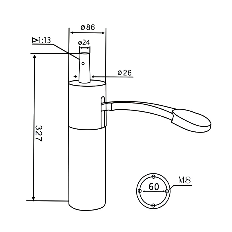 Bomba hidráulica de cadeira de salão (DA-20-03)