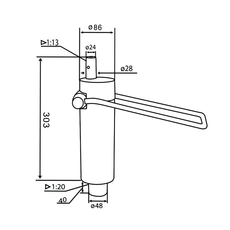 Bomba Hidráulica para Cadeira de Estilo (DA-25-01)
