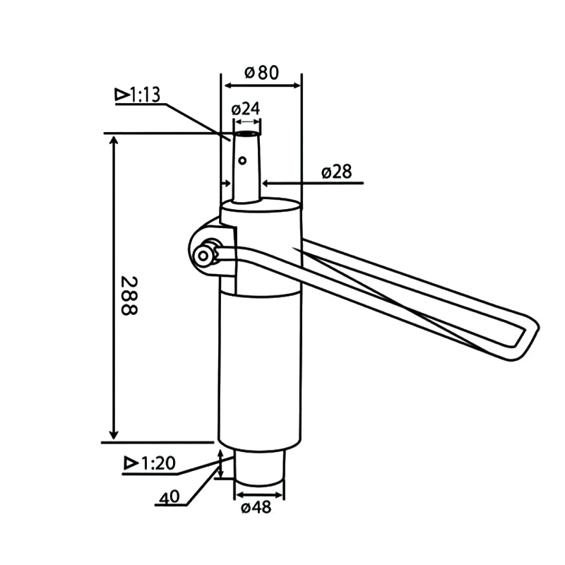 Bomba Hidráulica para Cadeira de Salão (DA-26-01)