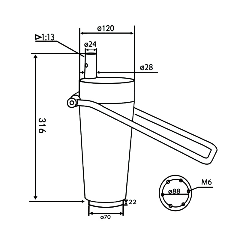 Bomba Hidráulica para Cadeira de Salão (DA-29-01)