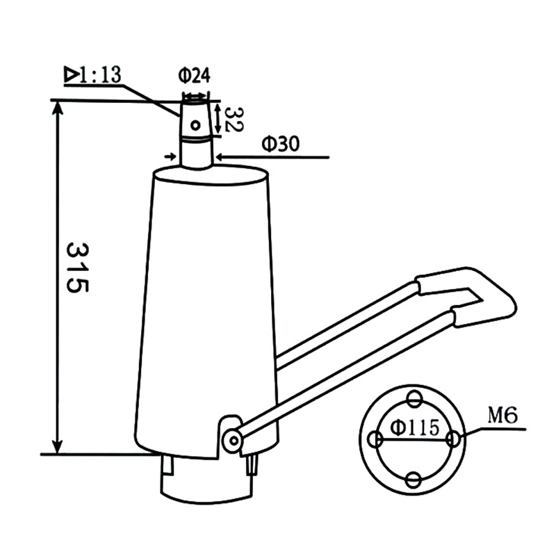 Bomba hidráulica para cadeira de cabeleireiro Barber (DA-09)